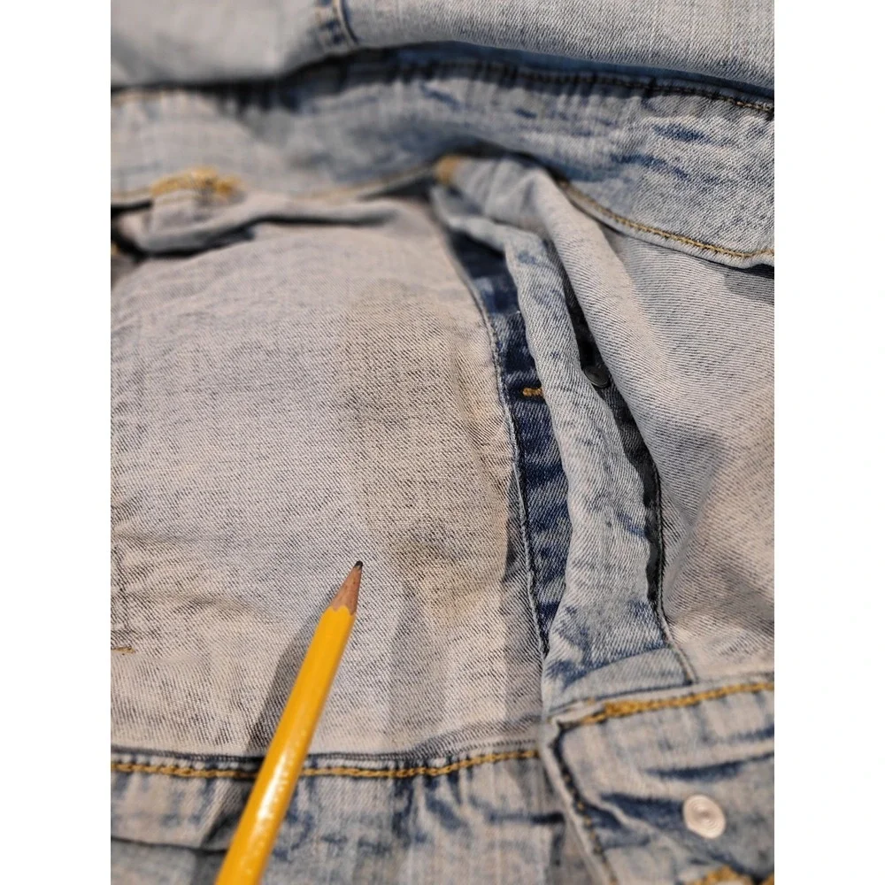 Thereabouts Girls/Boys Light Wash Denim Jacket Size L (14-16) Recycled Cotton